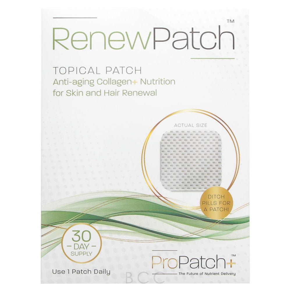 Anti-aging collagen patch for skin and hair renewal.